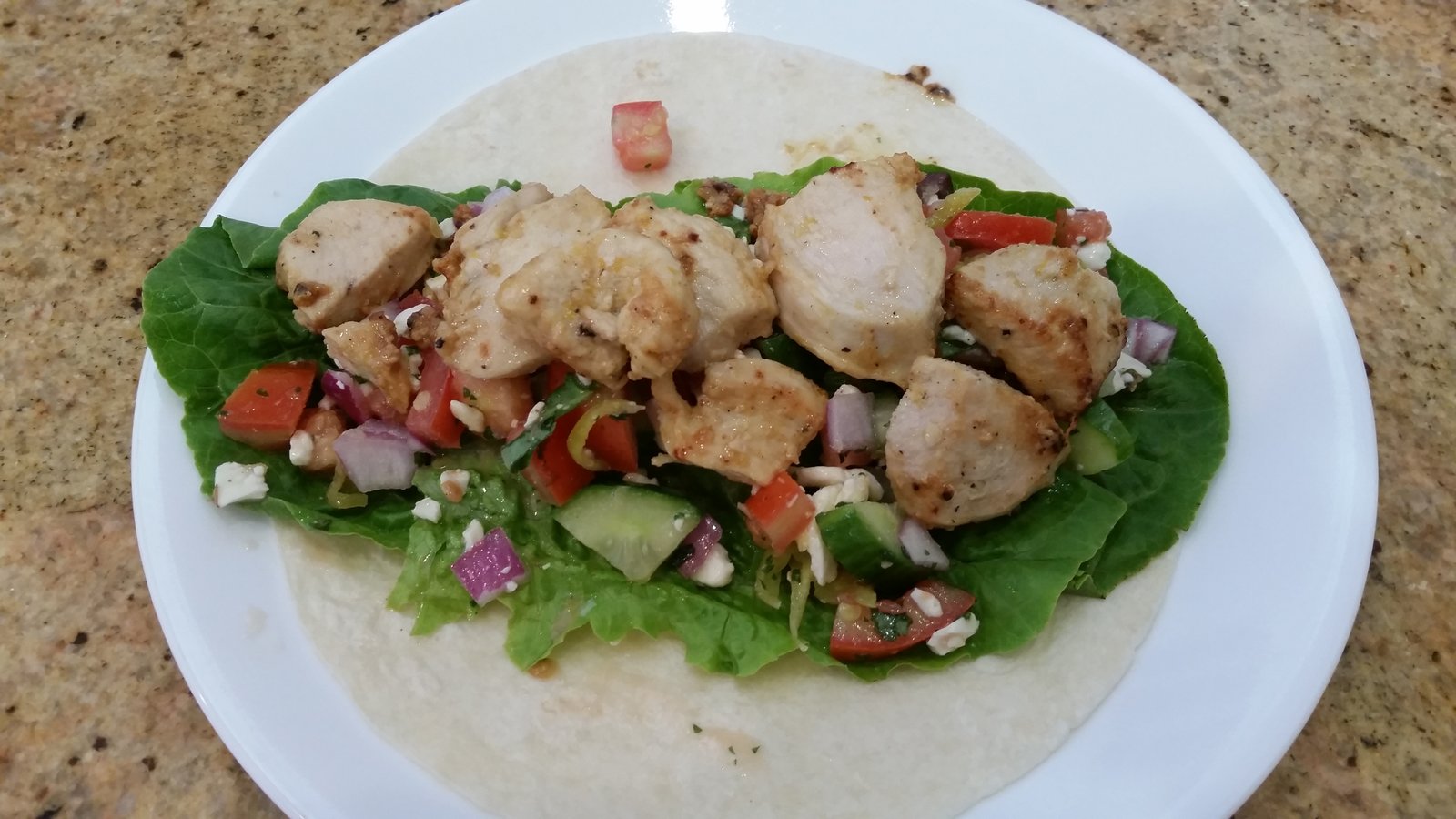 Greek Chicken taco recipe