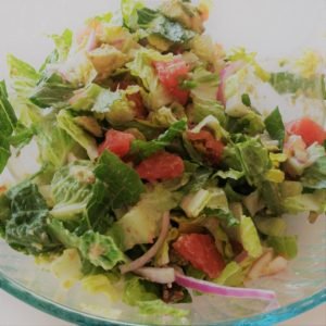 grapefruit and avocado salad